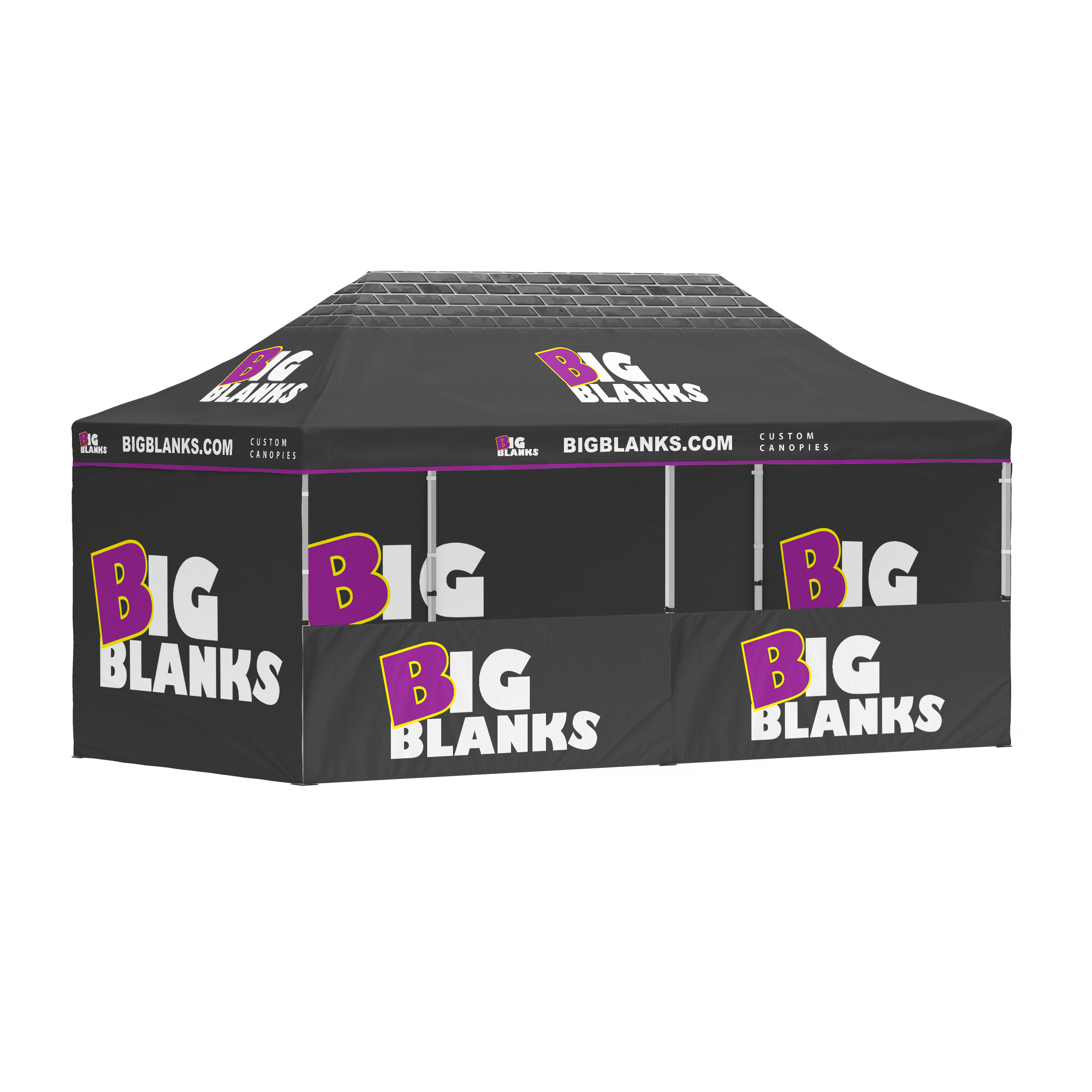 10' x 20' Custom Canopy: Front Pro