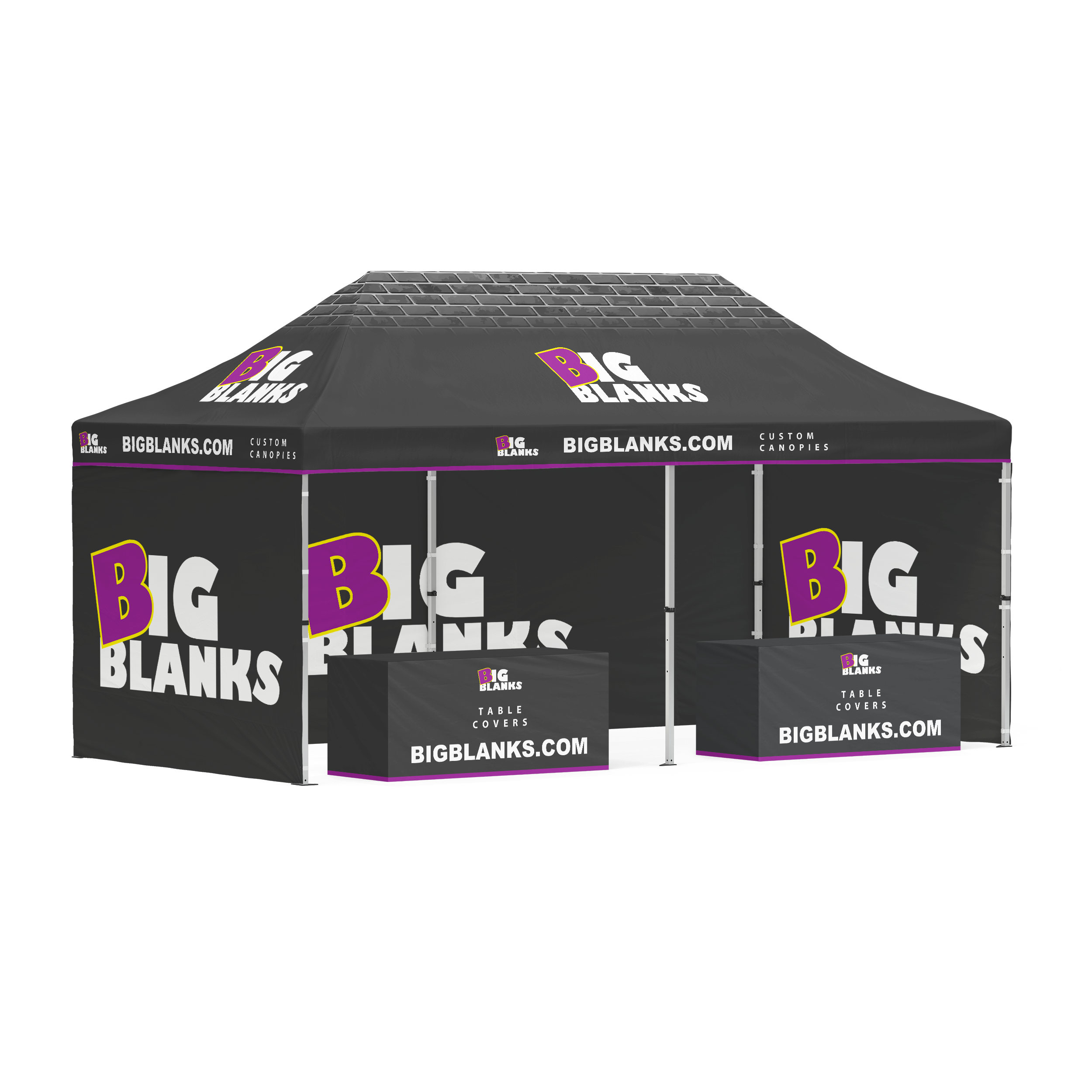 10' x 20' Custom Canopy: Full Height Pro