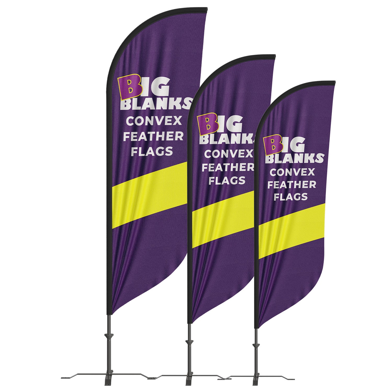 BigBlanks Custom Feather Flags - Convex