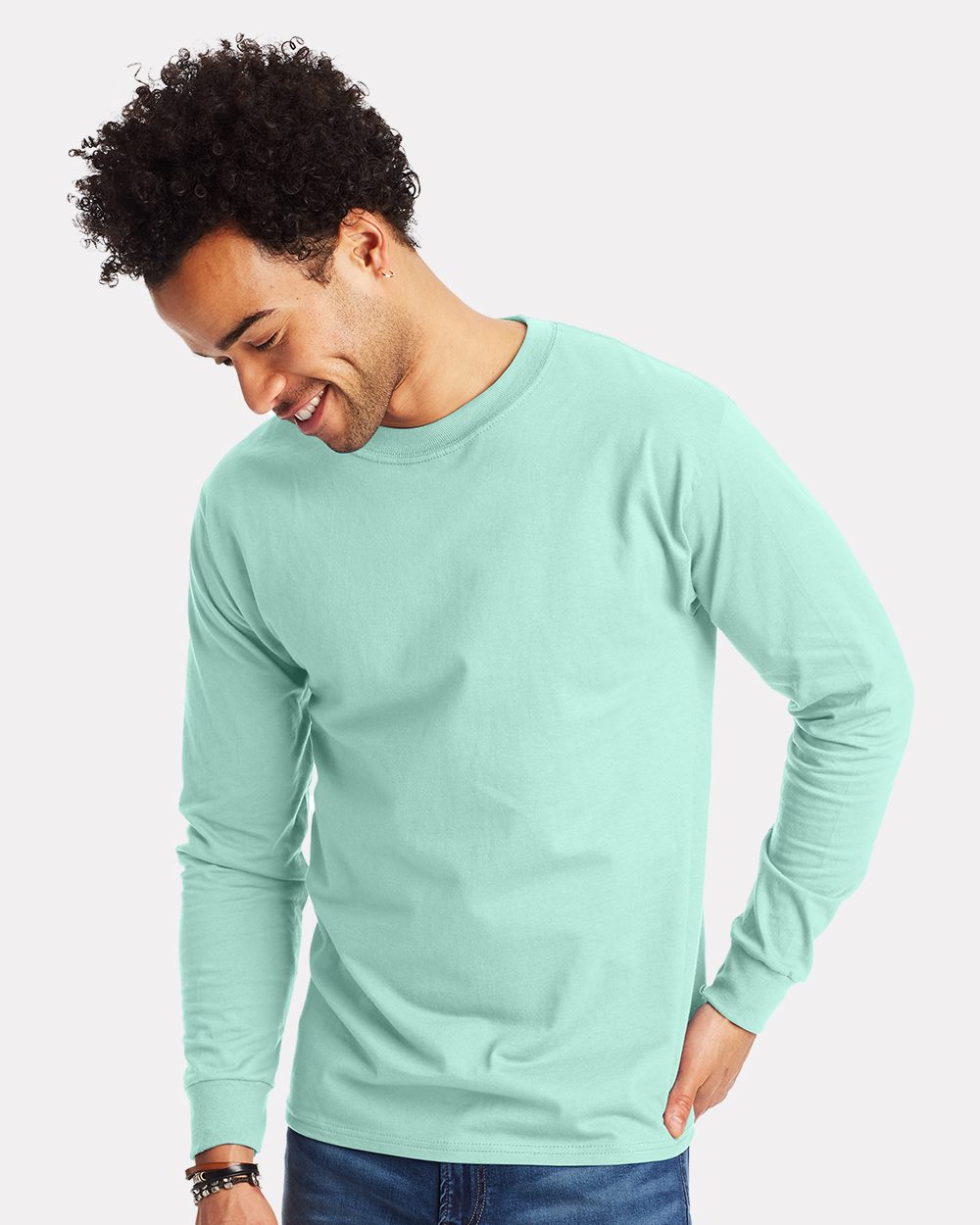 Hanes Beefy-T® Long Sleeve T-Shirt - 5186HN