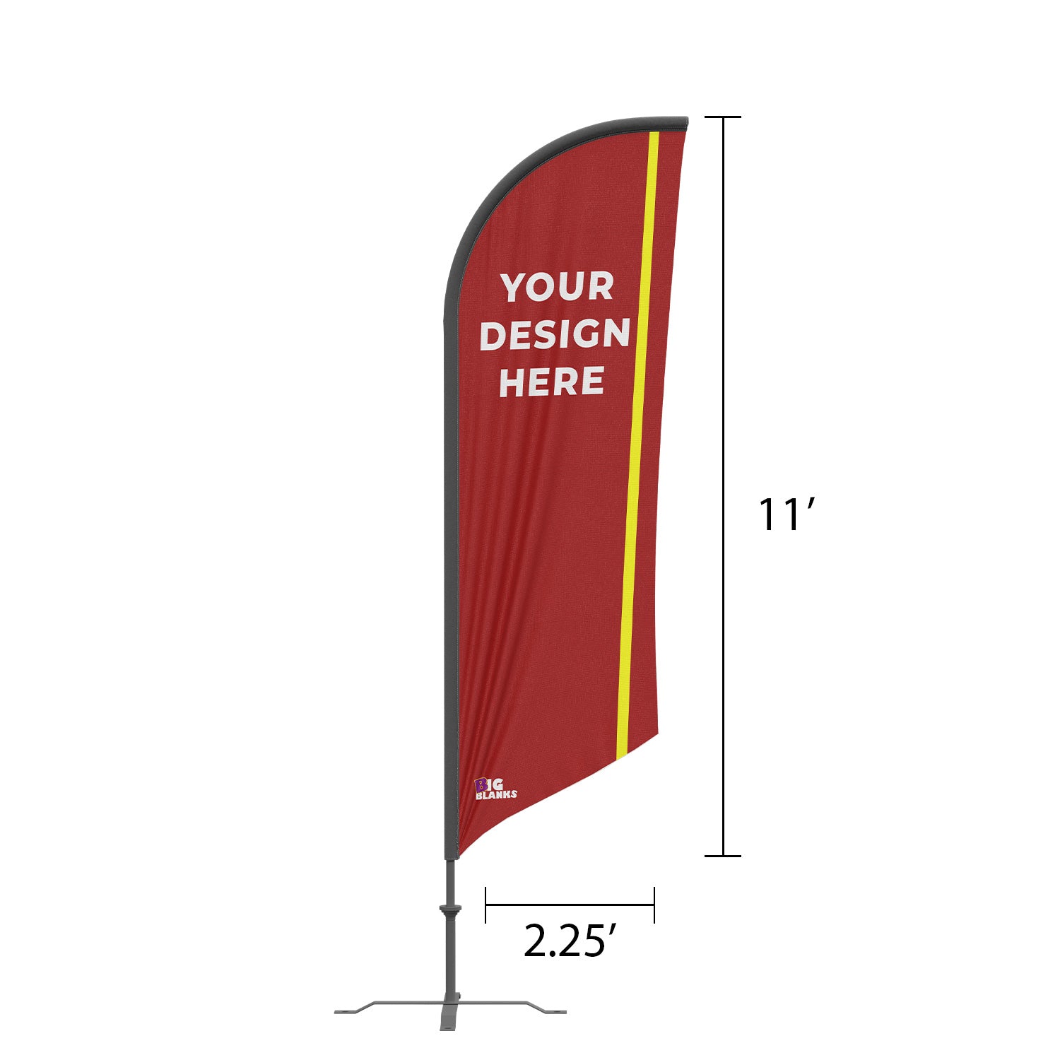 BigBlanks Custom Feather Flags - Angled