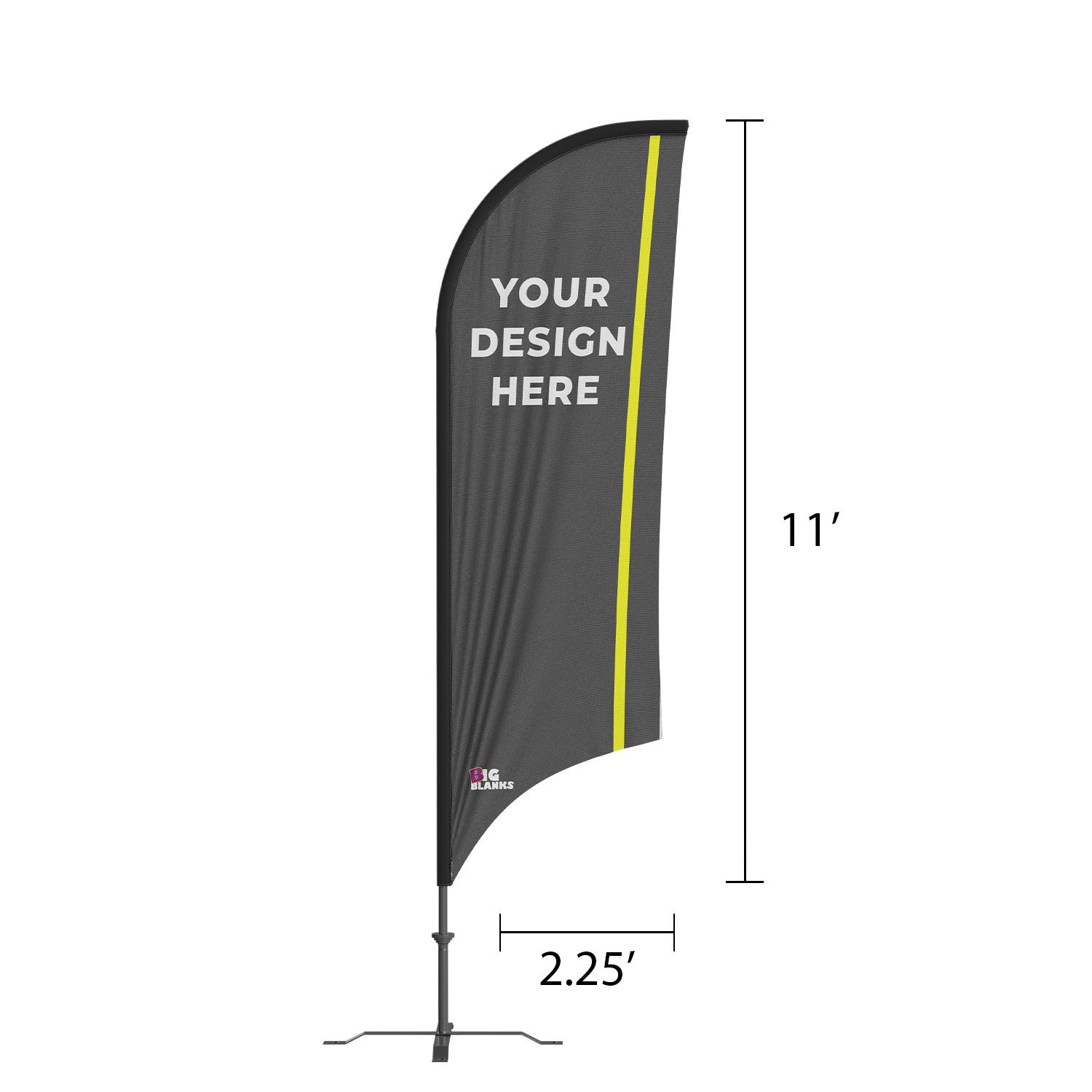 BigBlanks Custom Feather Flags - Concave