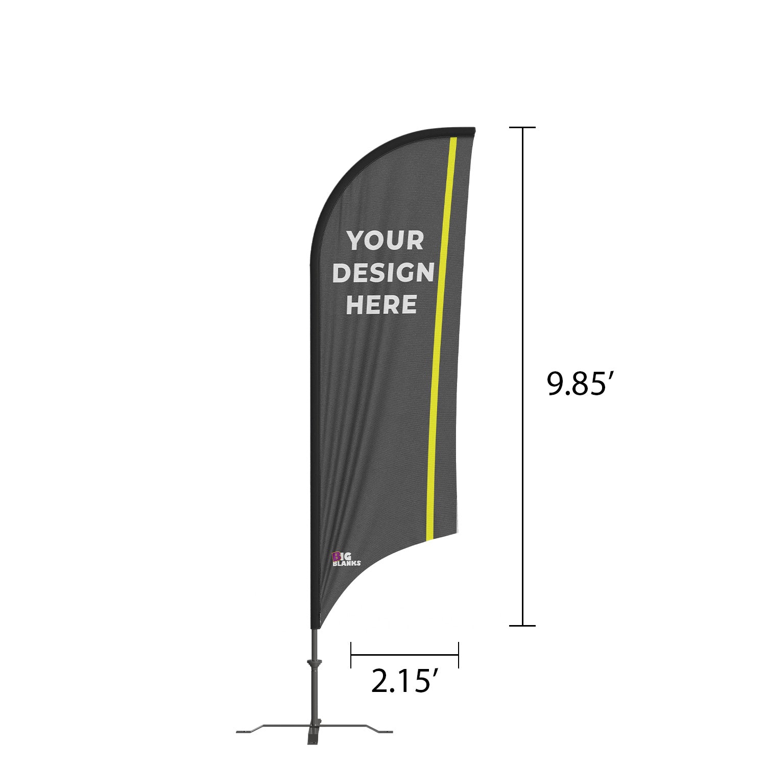 BigBlanks Custom Feather Flags - Concave