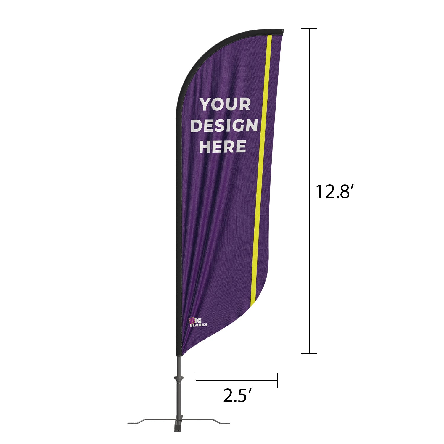 BigBlanks Custom Feather Flags - Convex