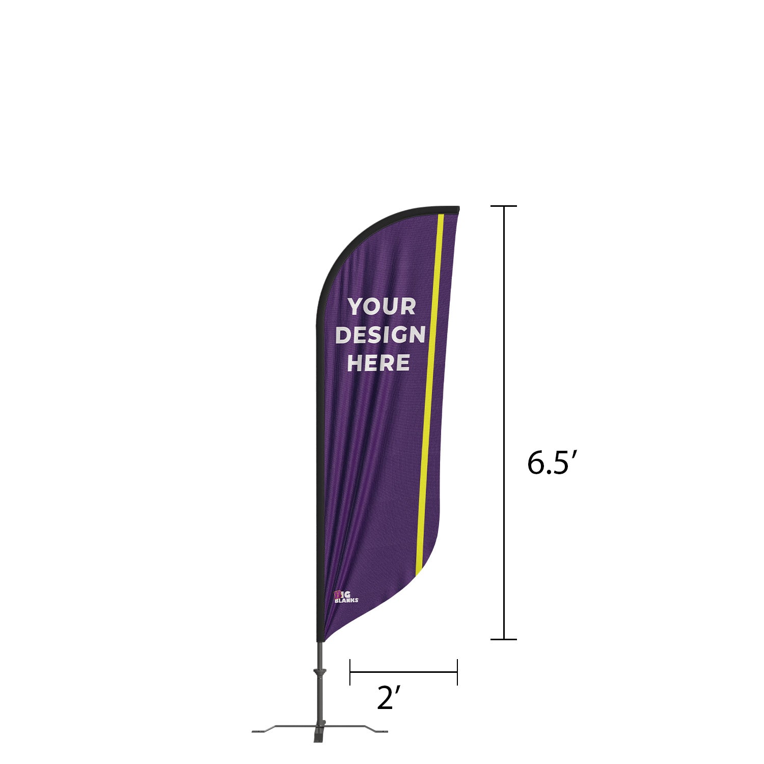BigBlanks Custom Feather Flags - Convex
