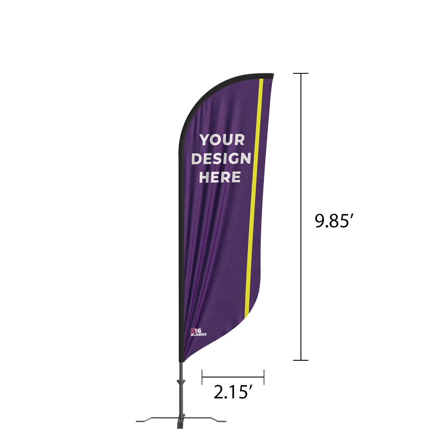BigBlanks Custom Feather Flags - Convex