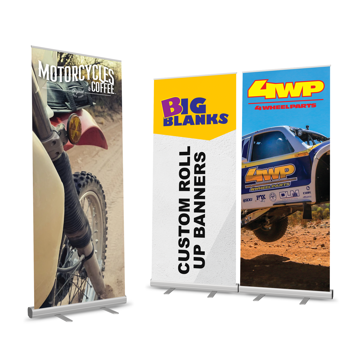 BigBlanks: Custom Roll Up Banners (2.8ft x 6.5ft)