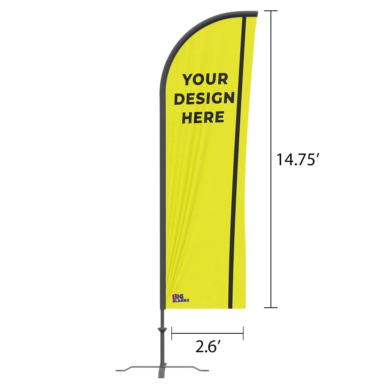BigBlanks Custom Feather Flags - Standard
