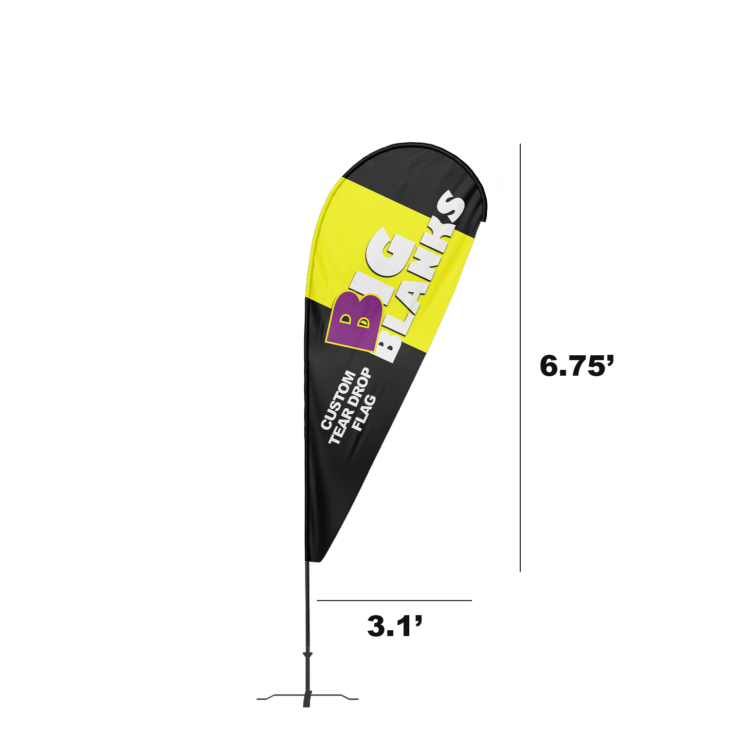 BigBlanks Custom Teardrop Flags