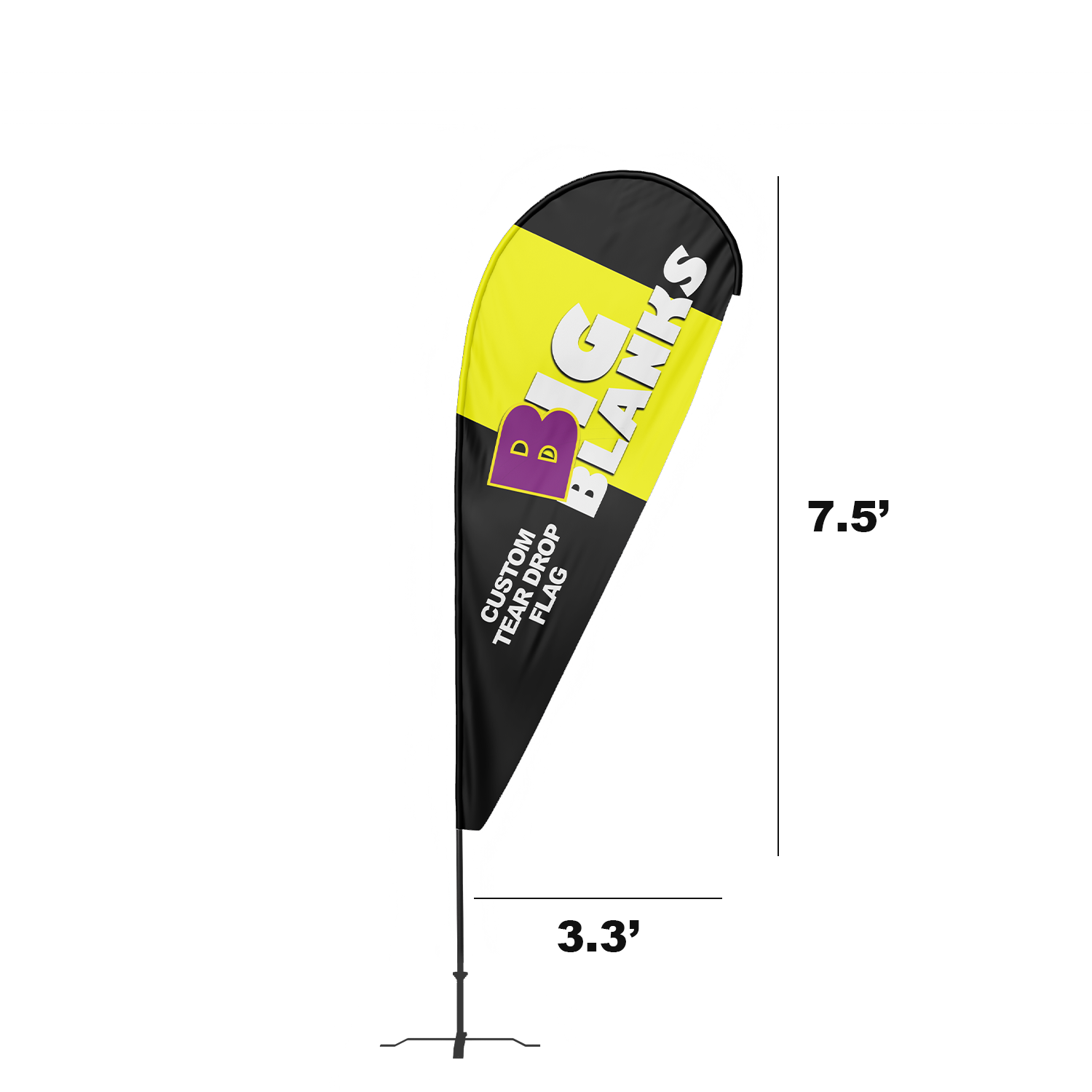 BigBlanks Custom Teardrop Flags