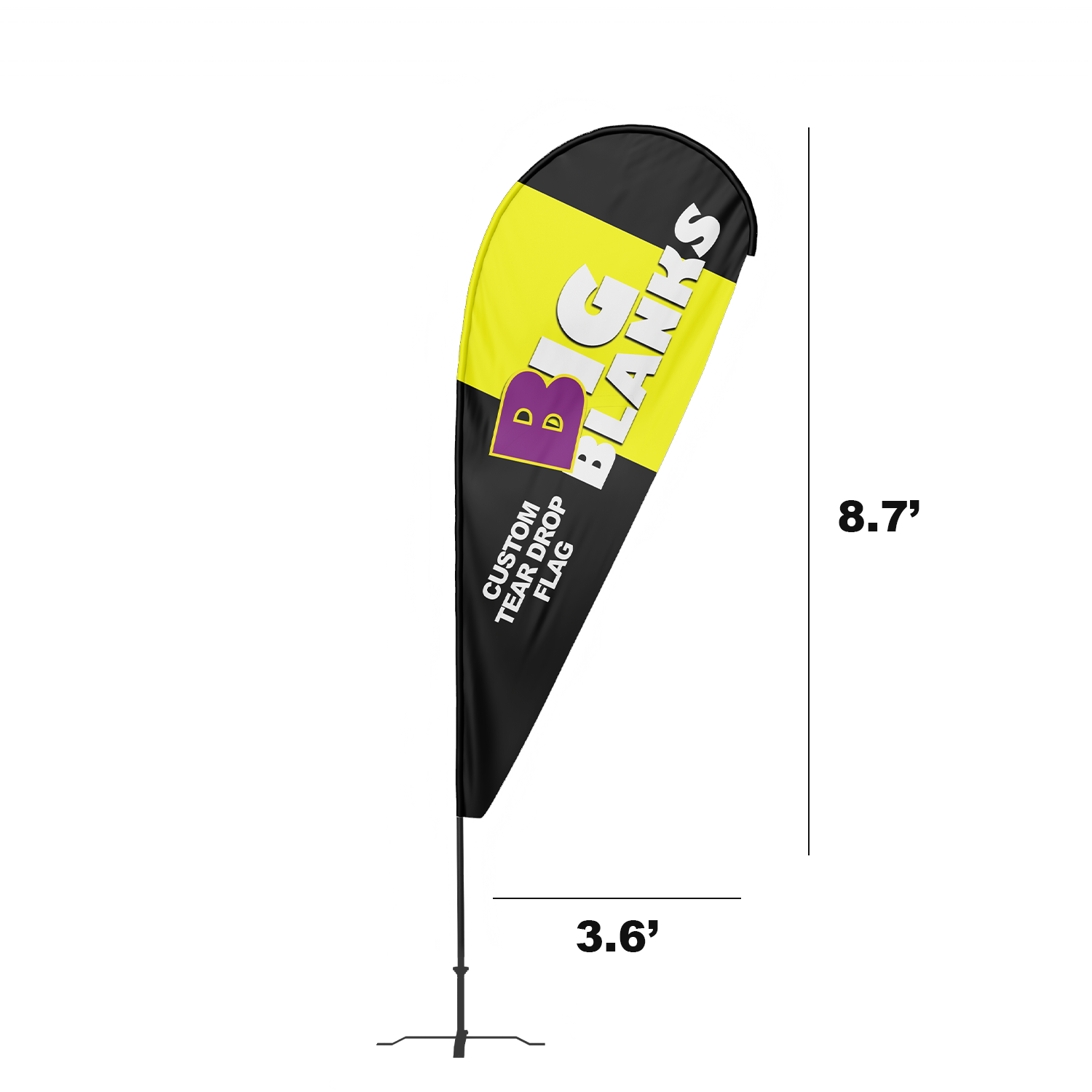 BigBlanks Custom Teardrop Flags