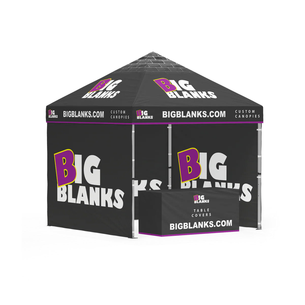 10' x 10' Custom Canopy: Full Height Pro