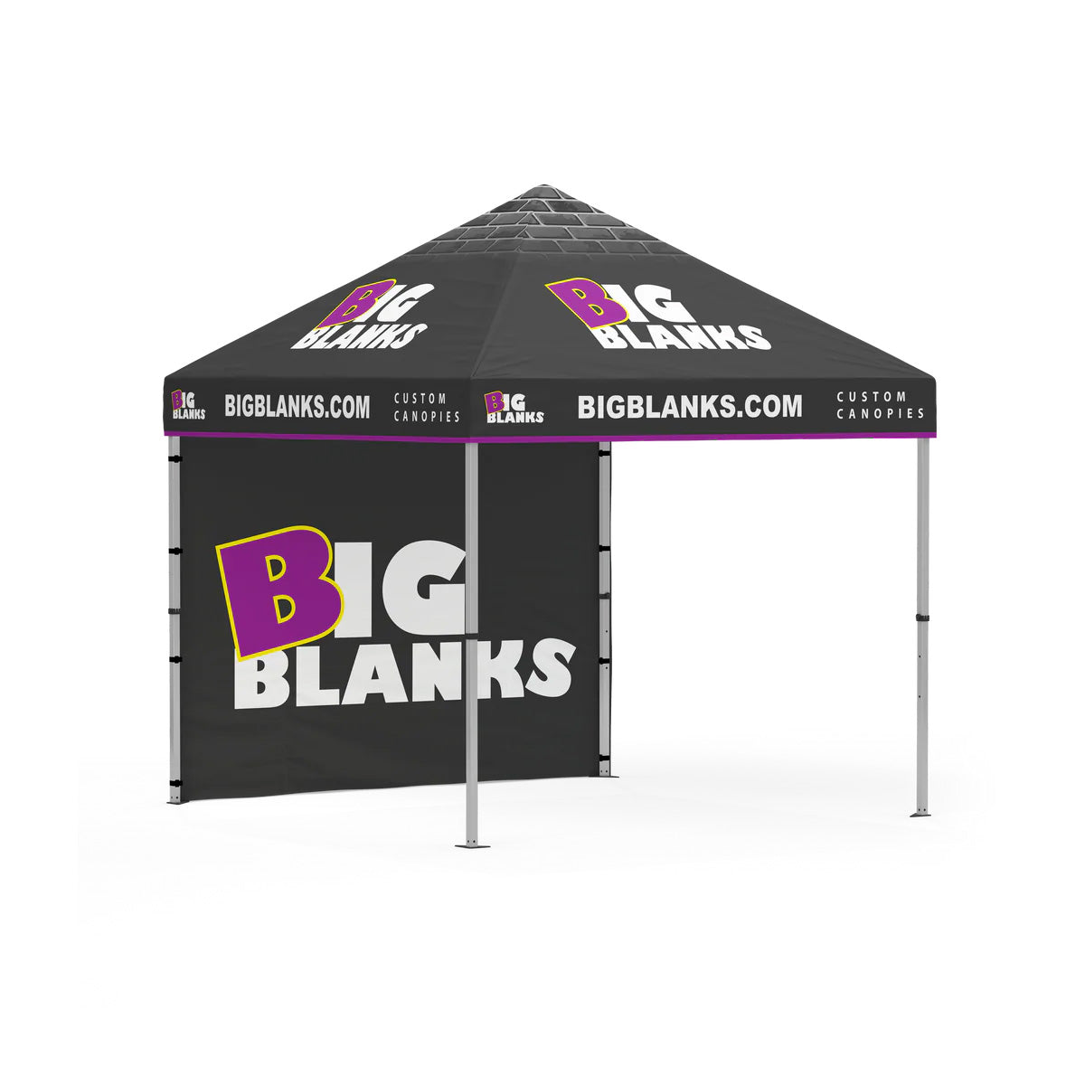 10' x 10' Custom Canopy: Back Wall