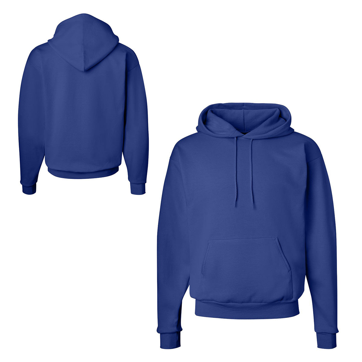 Hanes Ecosmart Hooded Sweatshirt Deep Royal Small