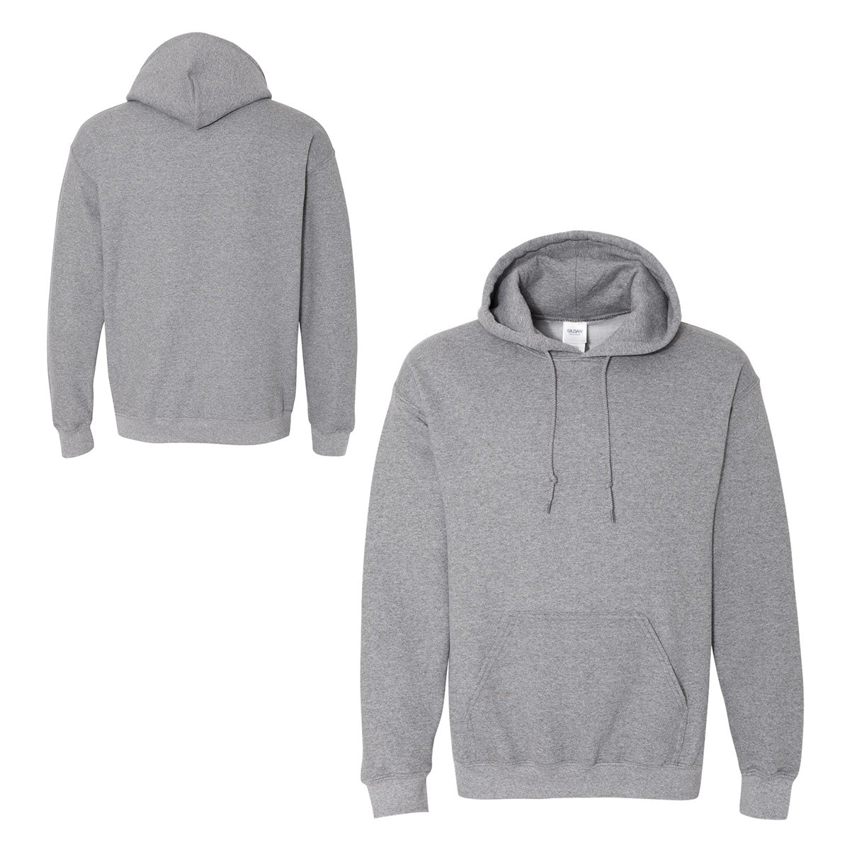 Gildan hoodie grey best sale