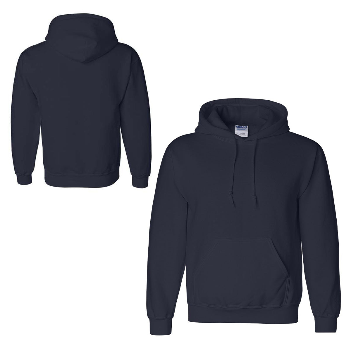 Gildan navy hoodie hot sale